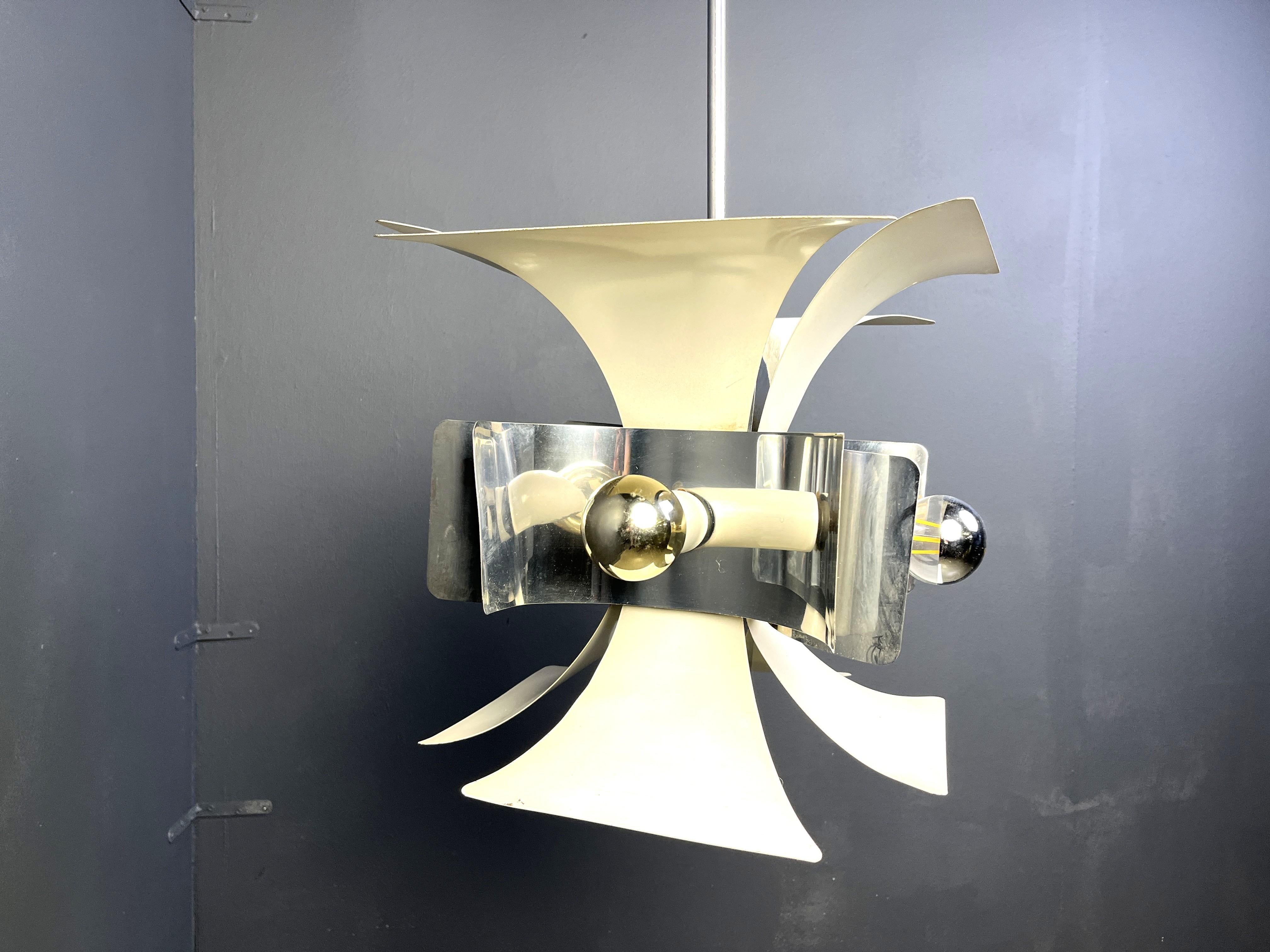 italien Italian space age chandelier, 1960s en vente