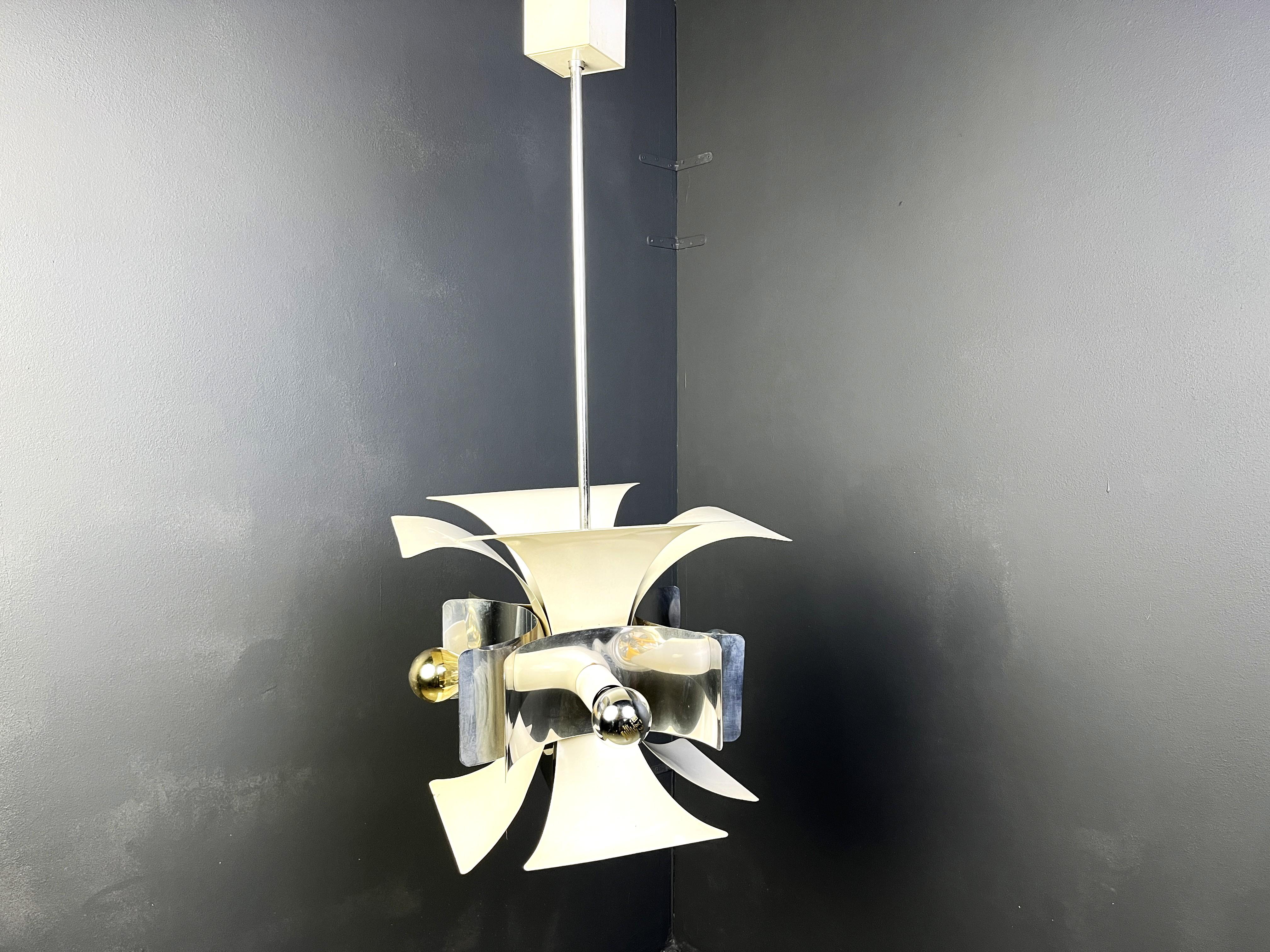 Italian space age chandelier, 1960s Bon état - En vente à Leuven, Vlaams Gewest
