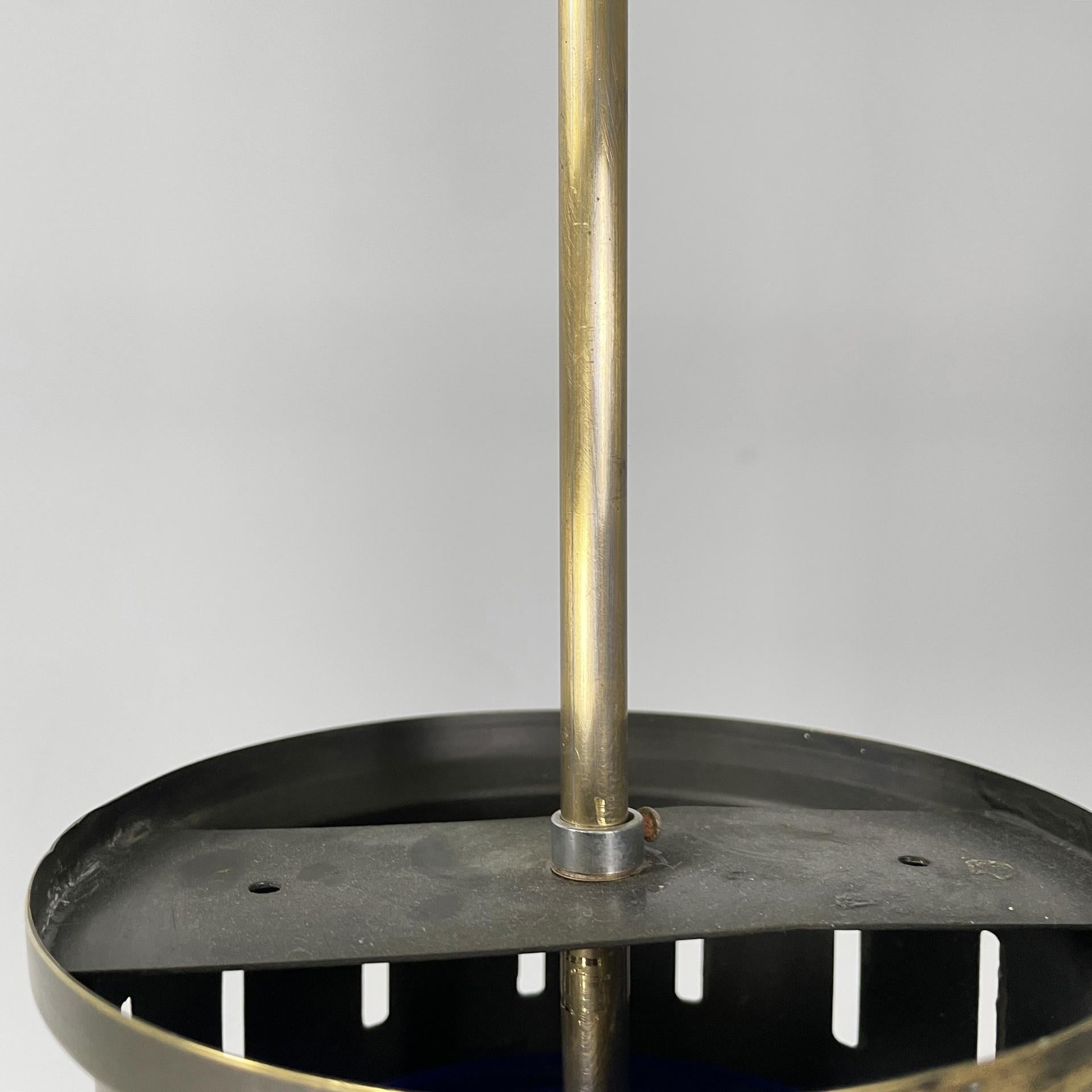 Italian Space Age chandelier in blue and white plexiglass, 1970s in vendita 8