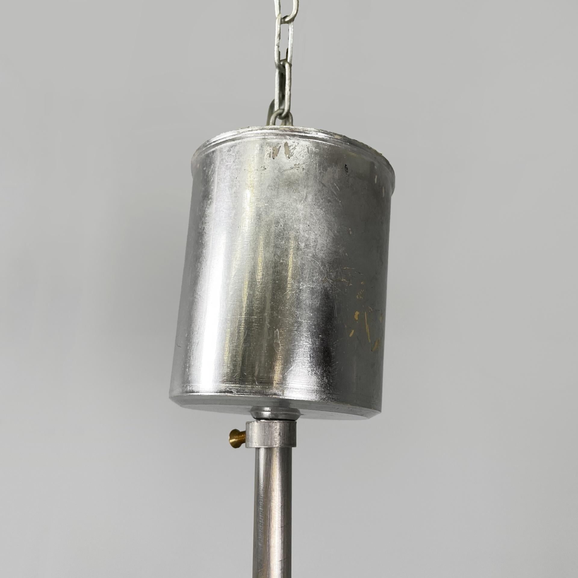 Italian Space Age chandelier in blue and white plexiglass, 1970s in vendita 10