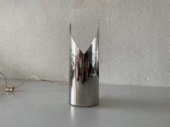Italian Space Age Chrome Table Lamp by Gibi, 1970s, Italy