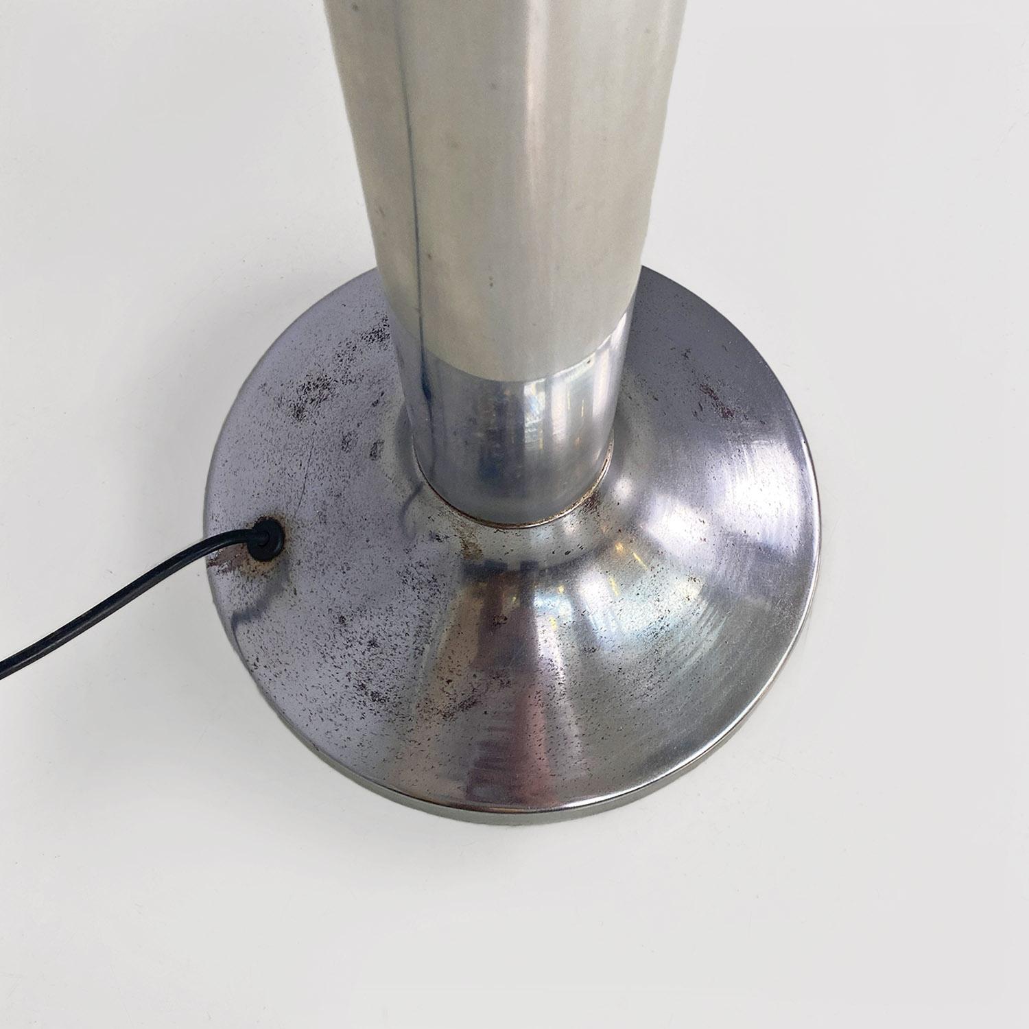 Italian space age chromed steel floor lamp with three directional arms, 1970s 5
