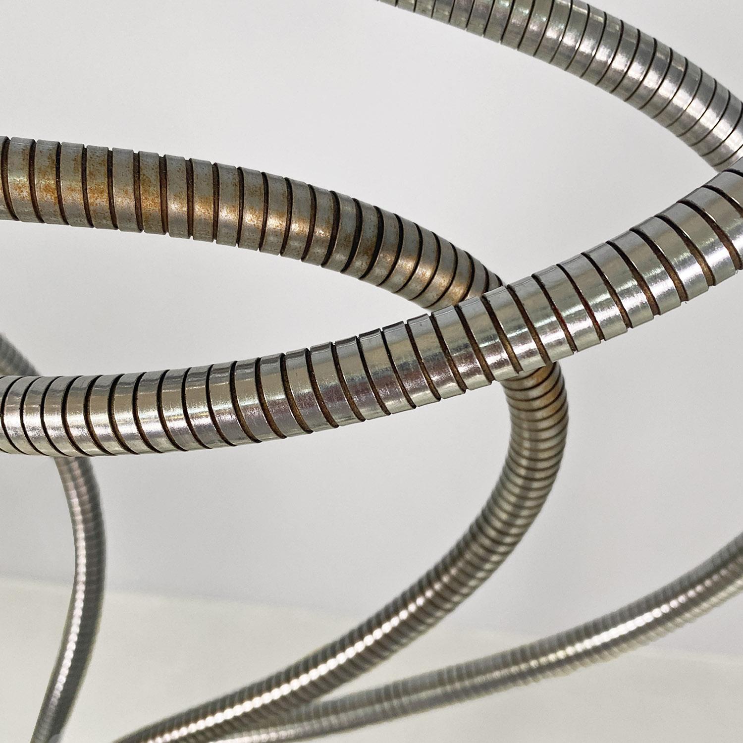 Italian space age chromed steel floor lamp with three directional arms, 1970s 3