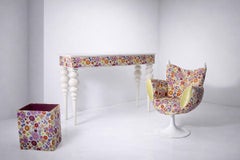 Consola italiana Space Age de Ken Scott con tela original