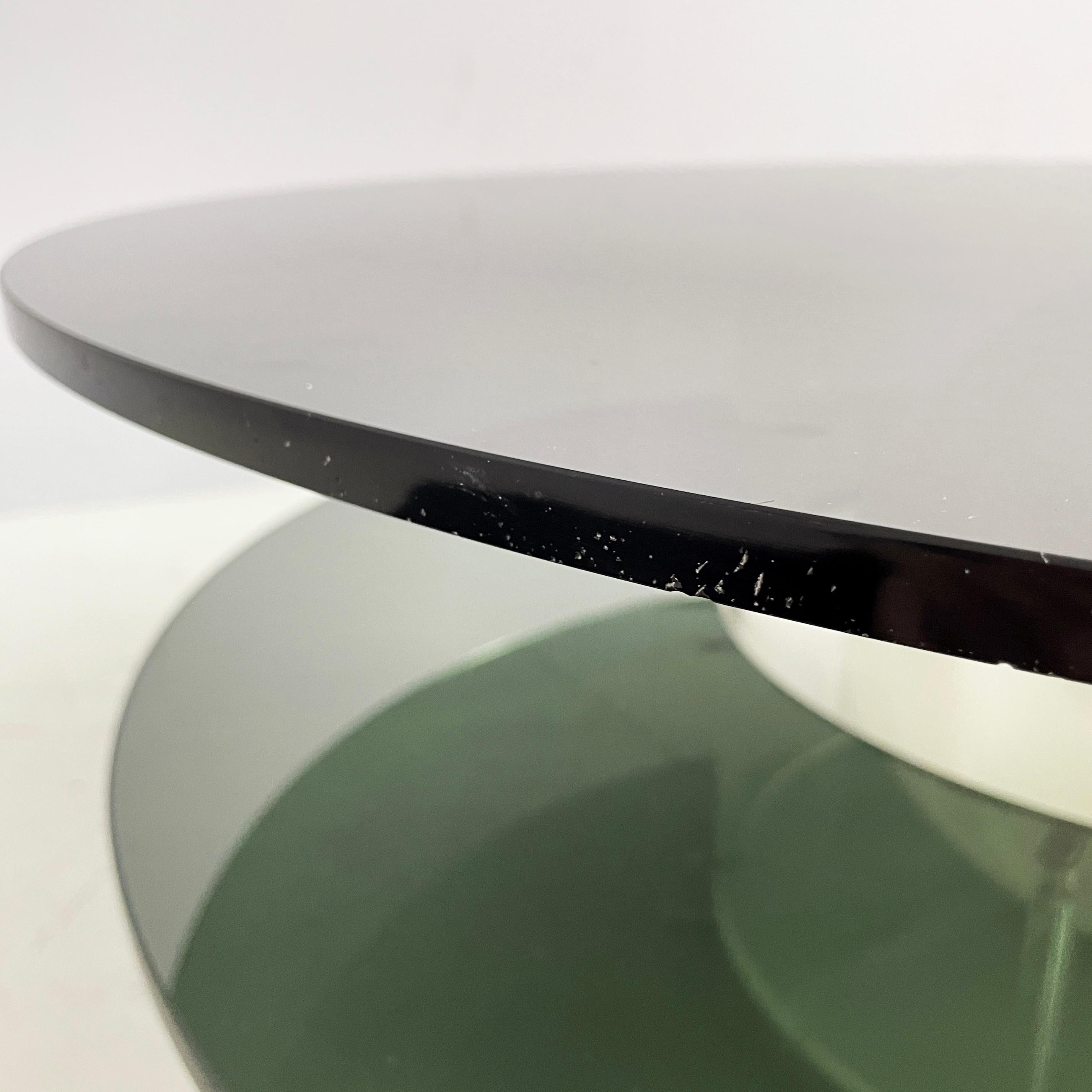 Italienischer Couchtisch aus Rauchglas und Plexiglas im Raumzeitalter mit Lampe, 1970er Jahre im Angebot 5