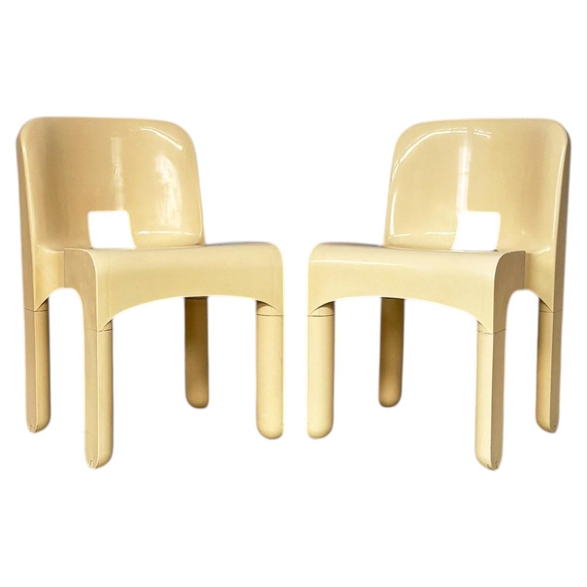 Italienische „Space Age“-Sessel 4868 von Joe Colombo für Kartell, 1970er Jahre