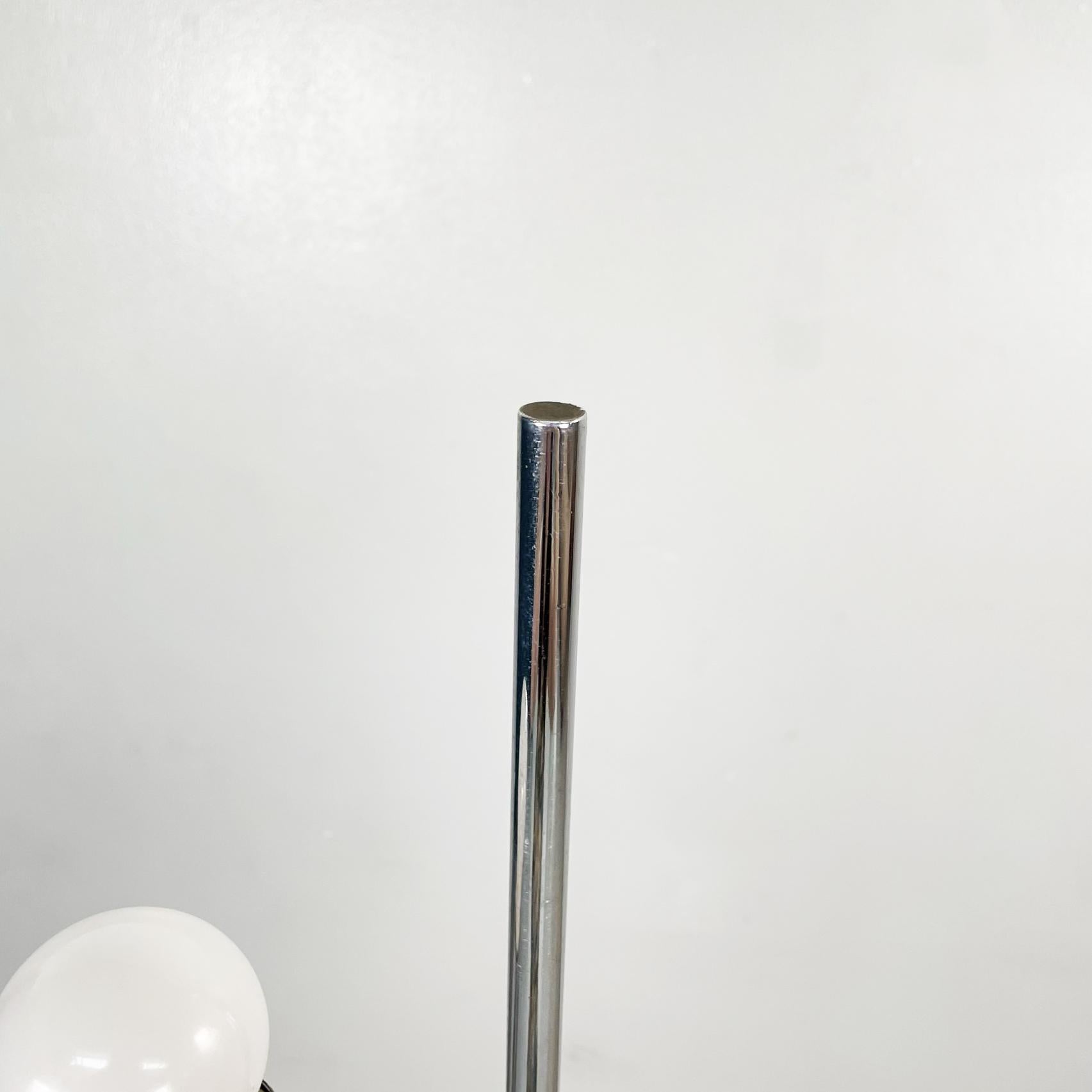 Late 20th Century Italian Space Age Floor Lamp in Chromed Metal, 1970s For Sale