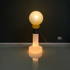 Italian space age Floor lamp in Murano glass metal by Nason for Mazzega, 1970s