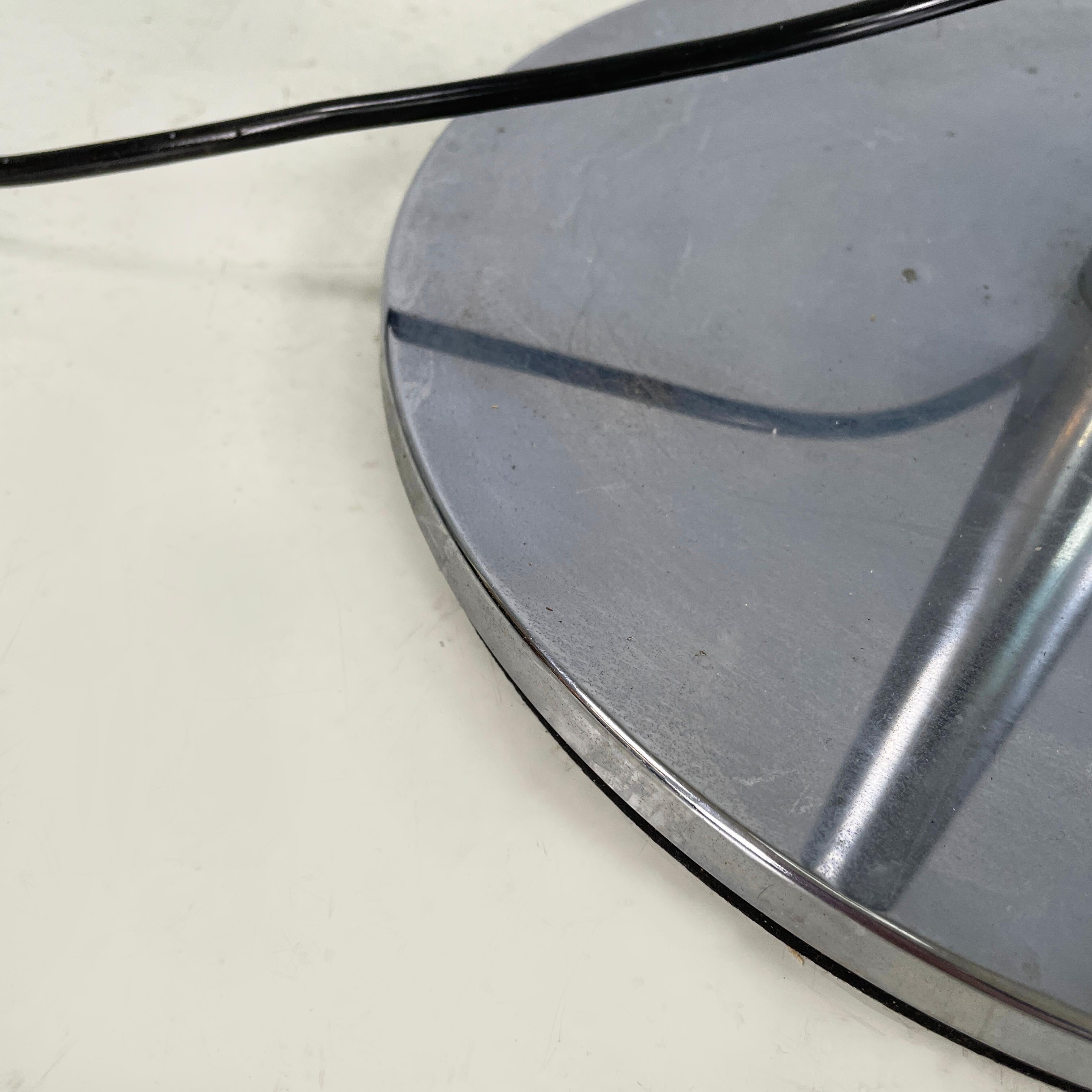 Italian space age Floor lamp in white metal, metal and opaline glass, 1970s For Sale 8