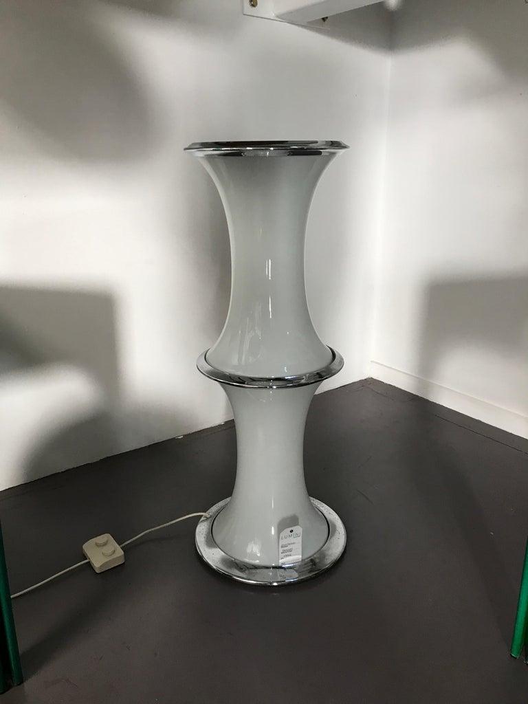 Fin du 20e siècle Lampadaire italien de l'ère spatiale Gino Vistosi en verre de Murano, 1970 en vente