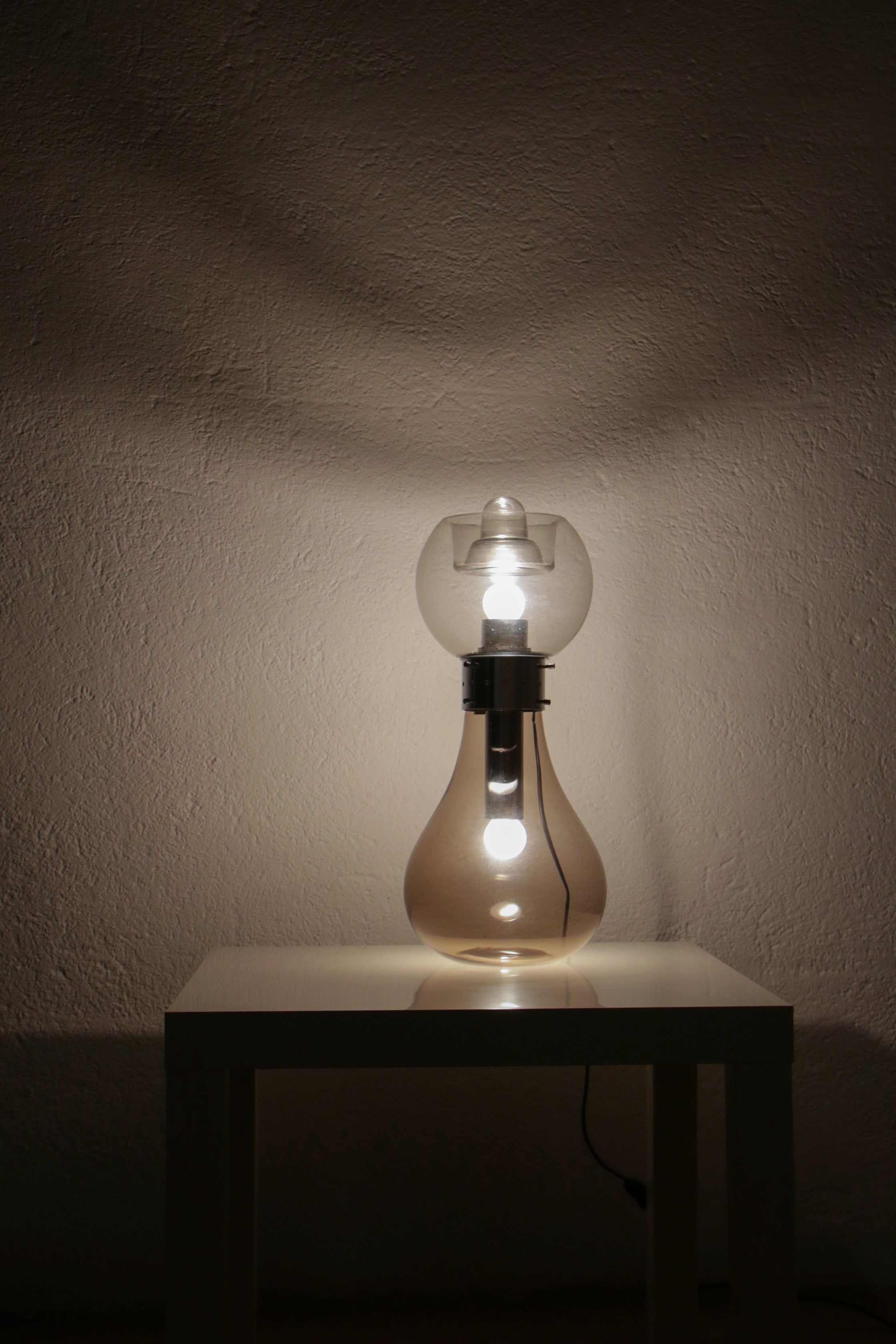 Italian Space Age Iconic Table Lamp "Birillo" by Carlo Nason per Mazzega, 1960s For Sale