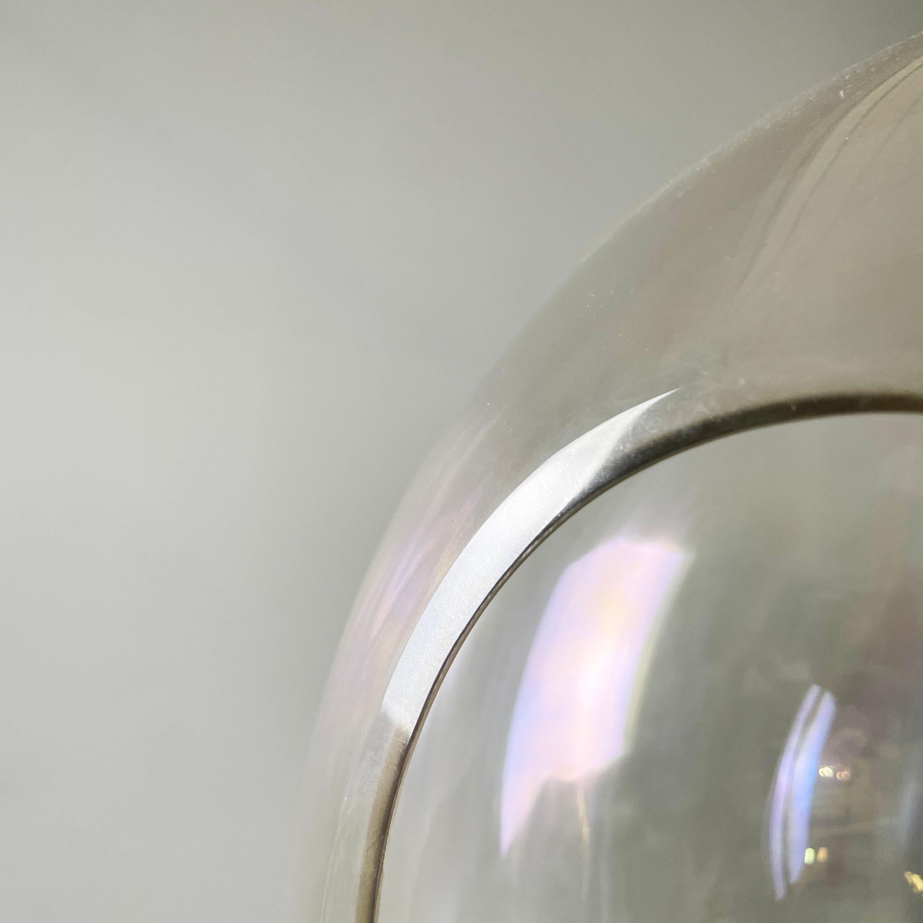 Lampadario italiano in vetro iridescente Space Age Sona di Carlo Nason Lumenform 1970 in vendita 1
