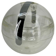 Vintage Italian Space Age Lucite Ice Bucket Designed by Paolo Tilche for Guzzini 