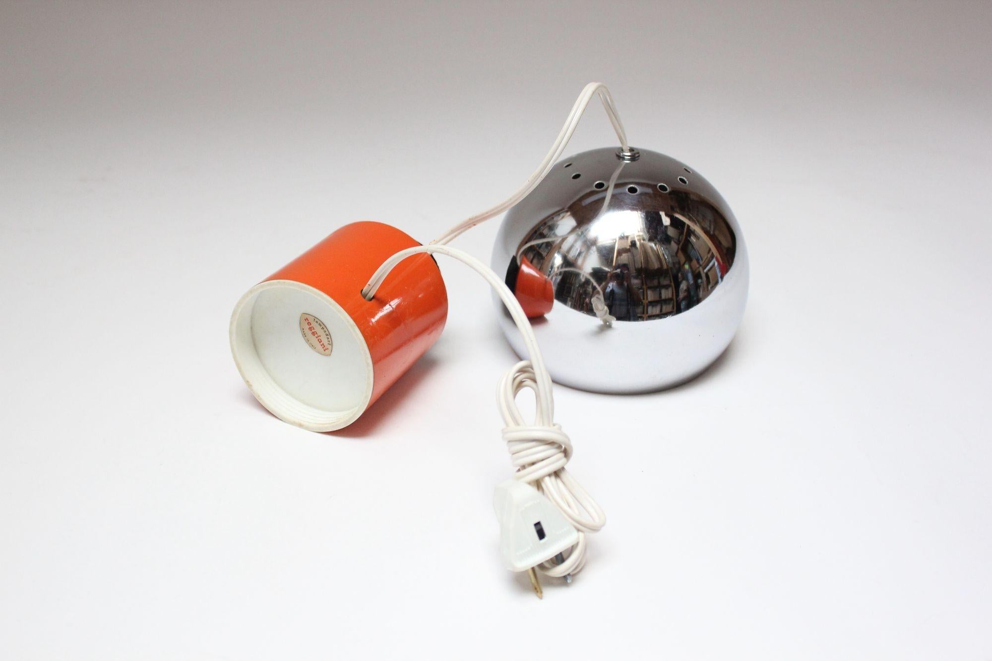 Metal Italian Space Age Magnetic Desk Lamp by Luigi Argenta for Reggiani
