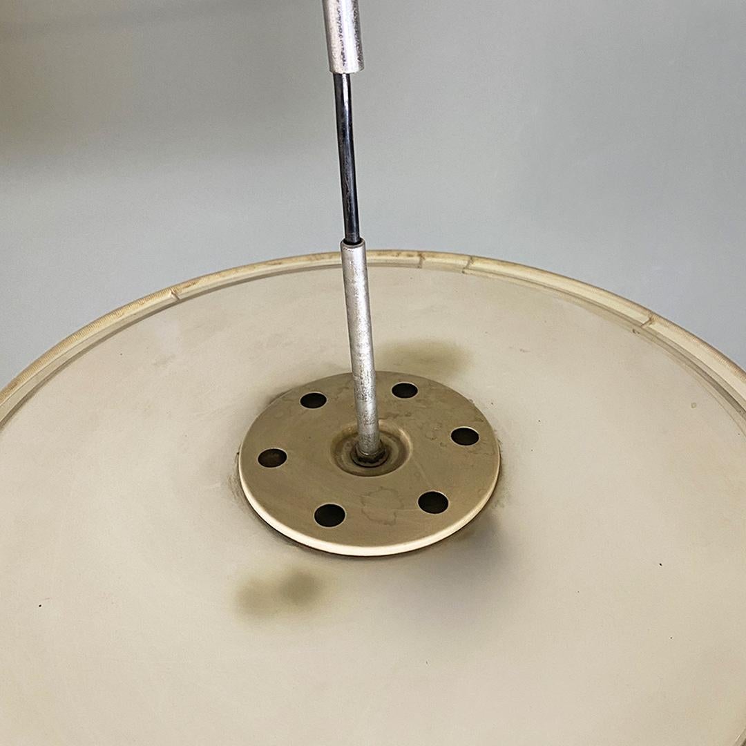 Lampadaire télescopique italien de l'ère spatiale avec base en marbre et structure en acier, 1970 en vente 2
