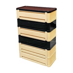 Italian Space Age Modular Chest of Drawers 4964 Olaf von Bohr for Kartell, 1970s