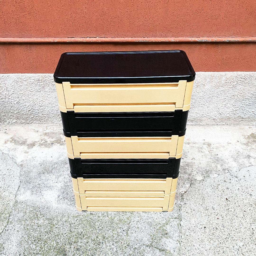 Plastic Italian Space Age Modular Chest of Drawers 4964 Olaf von Bohr for Kartell, 1970s