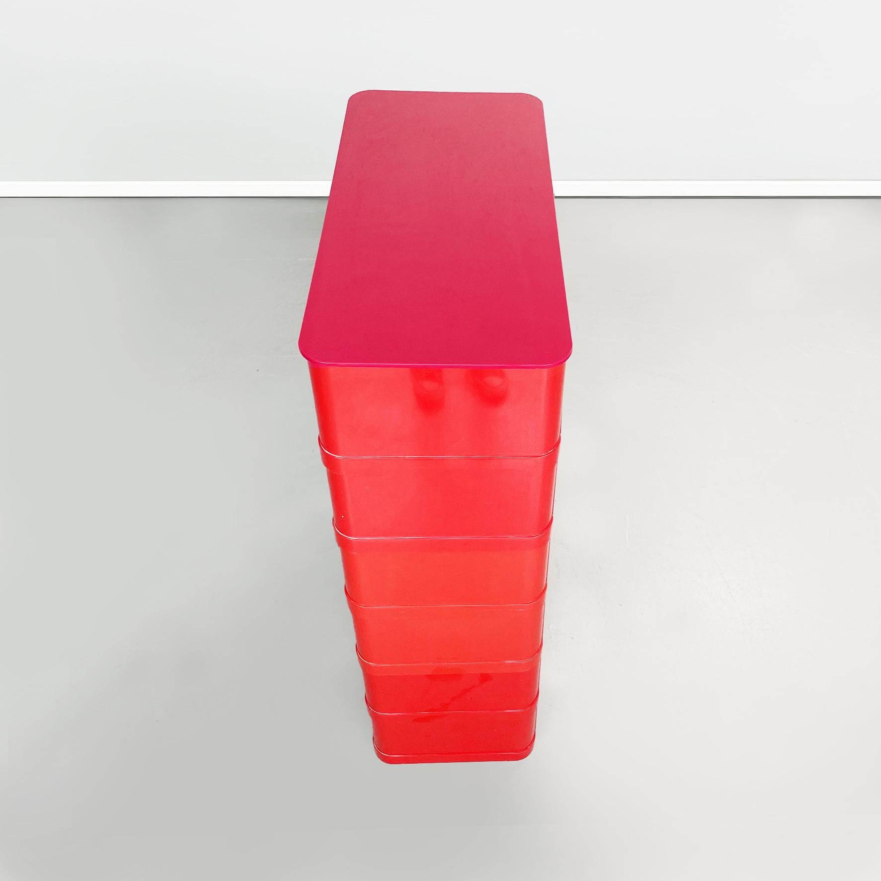 Plastic Italian Space Age Modular Chest of Drawers by Olaf von Bohr for Kartell, 1970s
