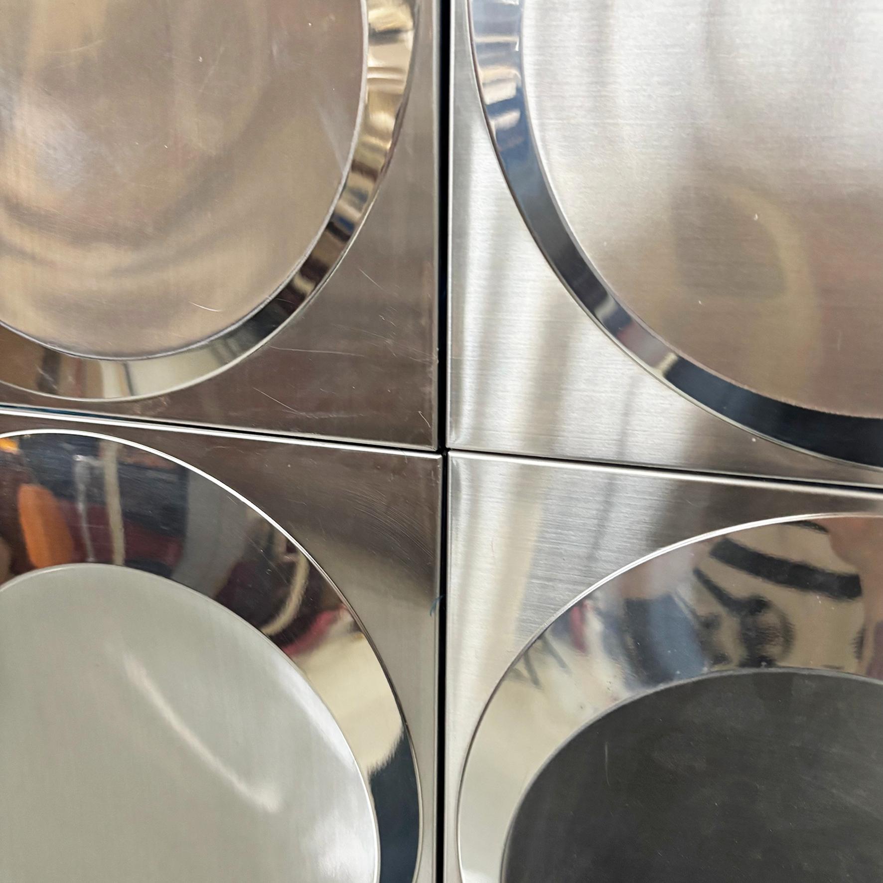 Italienische A Space Age modulare dekorative Aluminiumplatte, 1970er Jahre im Angebot 6