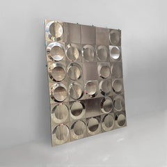 Italian Space Age modular decorative aluminum panel, 1970s