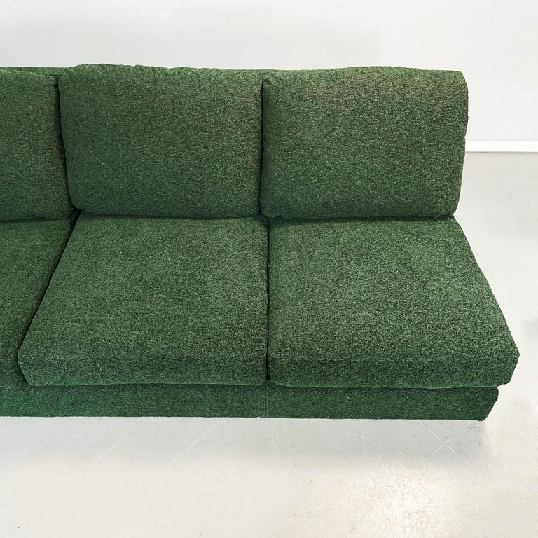 Italian Space Age Modular Sofa in Green Fabric by Willy Rizzo for Sabot, 1970s For Sale 6