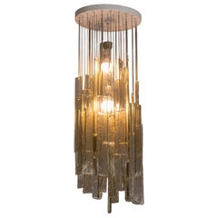 Lampadario in vetro di Murano dello Space Age italiano, anni '60