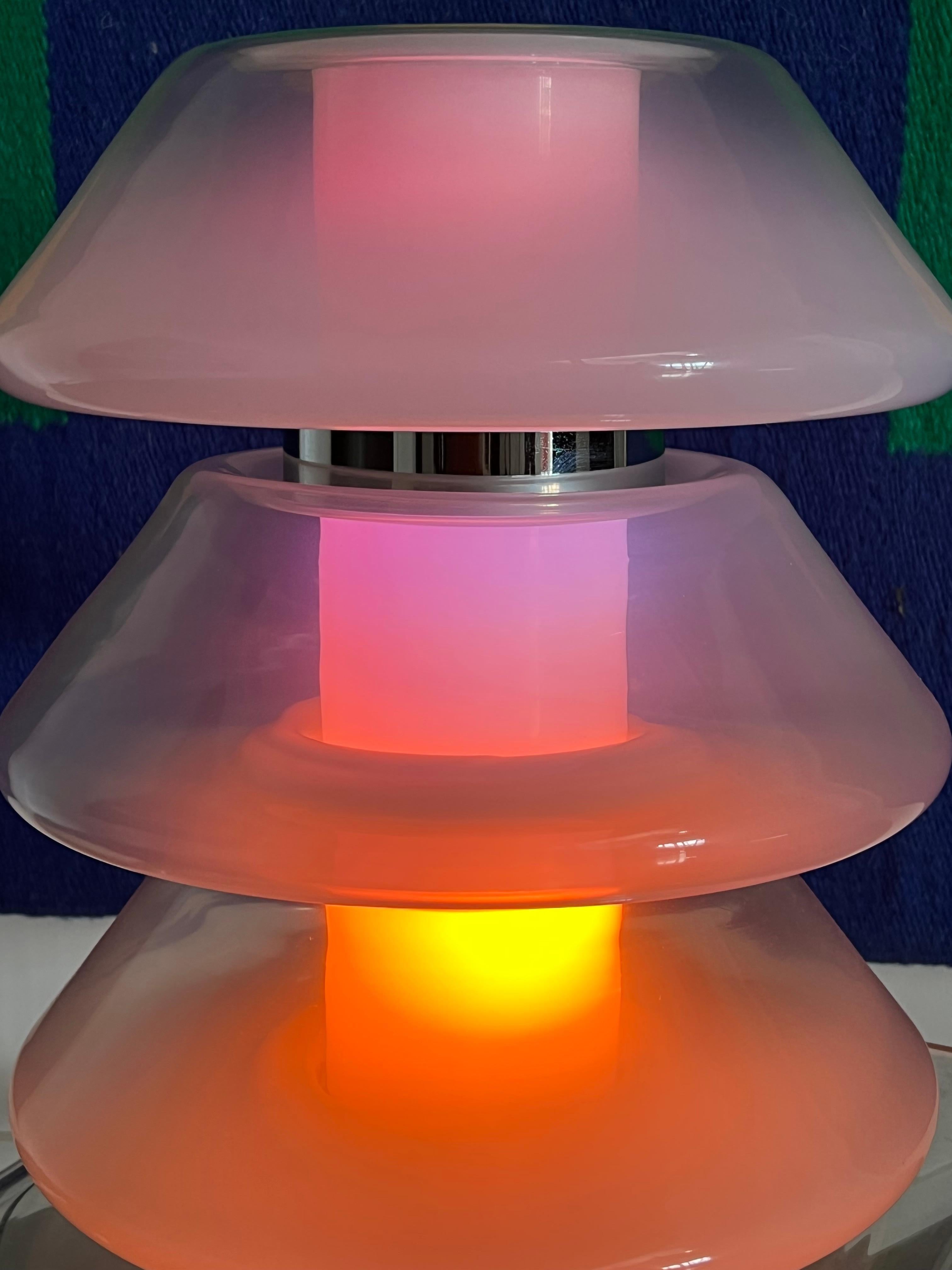 Italian Space Age Murano Glass Lamp by Carlo Nason for Mazzega, 1969 In Good Condition In Byron Bay, NSW