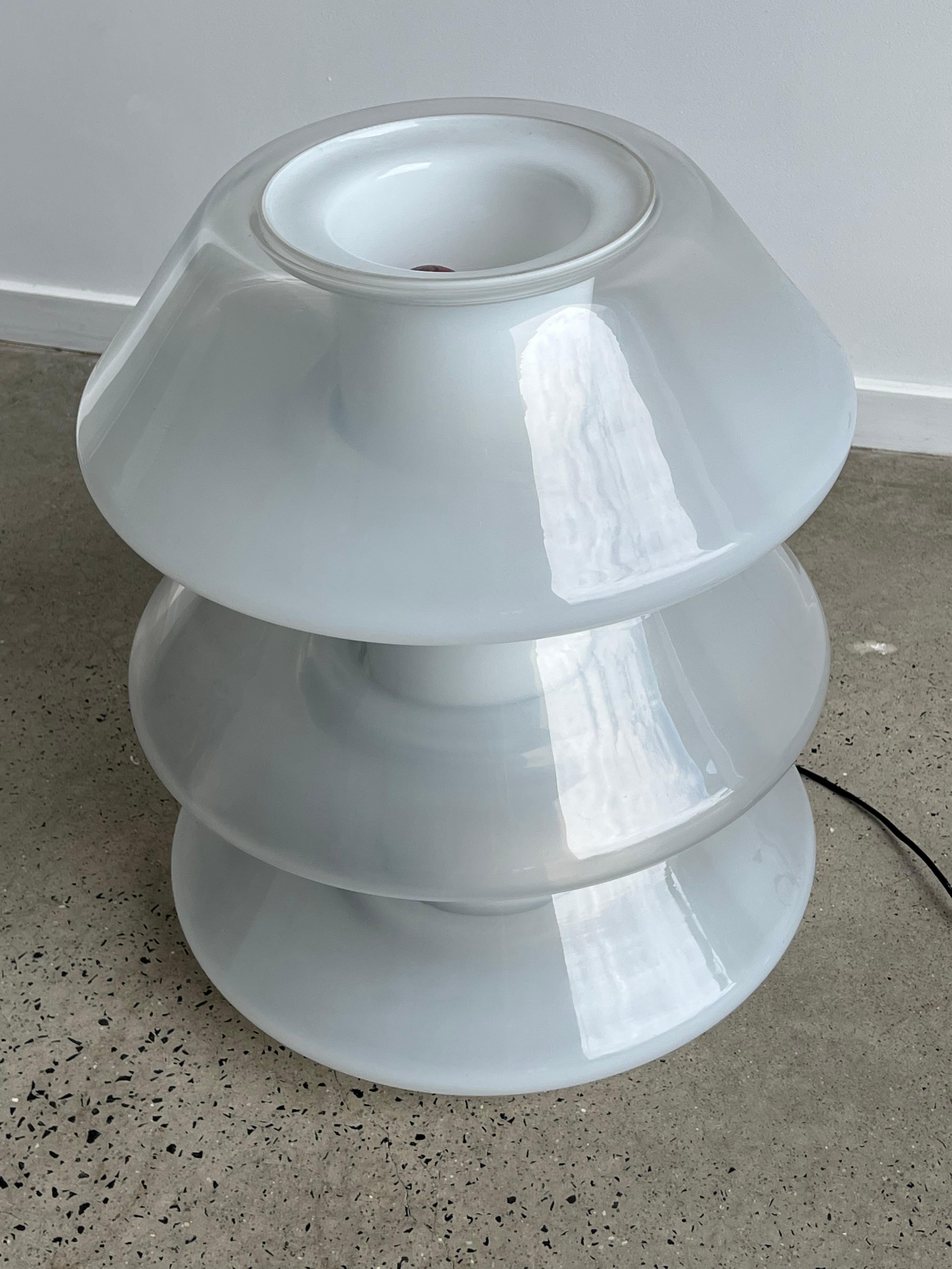 Mid-20th Century Italian Space Age Murano Glass Lamp by Carlo Nason for Mazzega, 1969