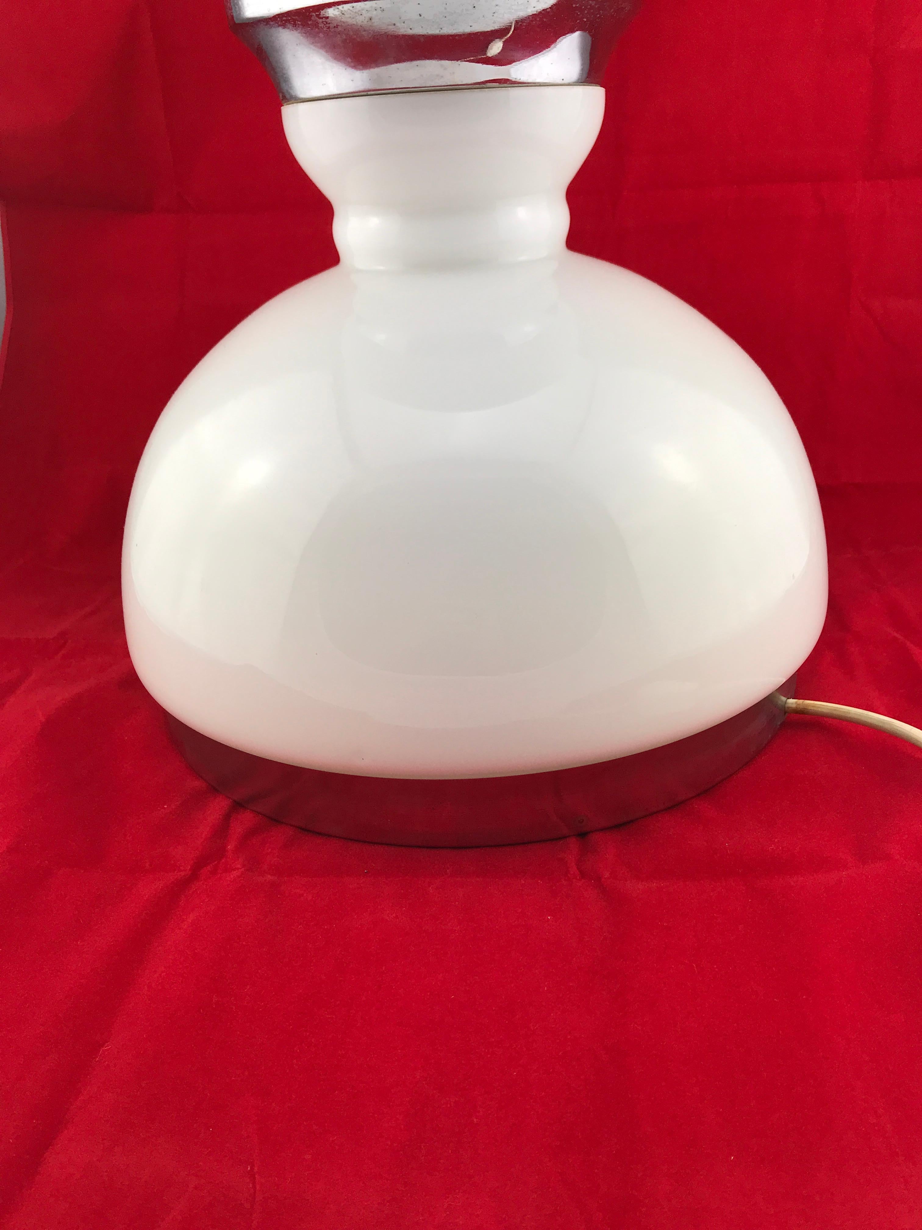 Space Age Midcentury Italian Murano Glass Table Lamp, 1960s 4