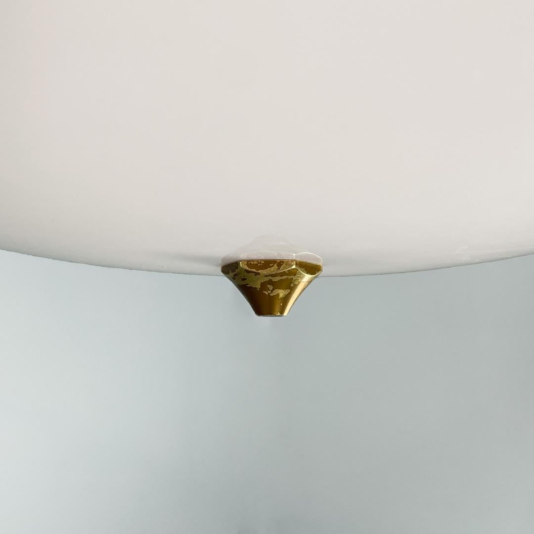 Italian space age orange and white plastic chandelier, 1970s For Sale 6