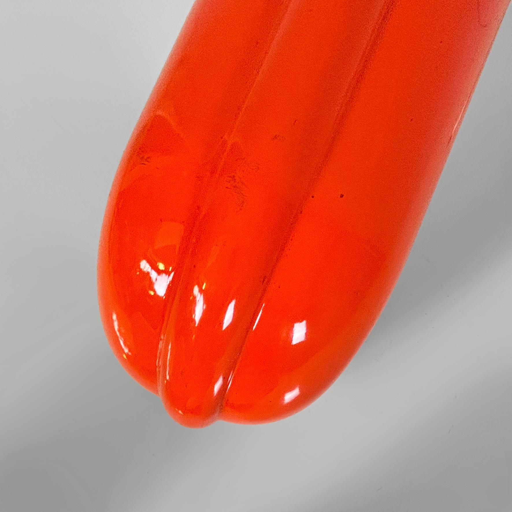 Italienische Space Age Tischleuchte aus orangefarbenem Metall Eco von Annichini für Artemide, 1970er Jahre im Angebot 6