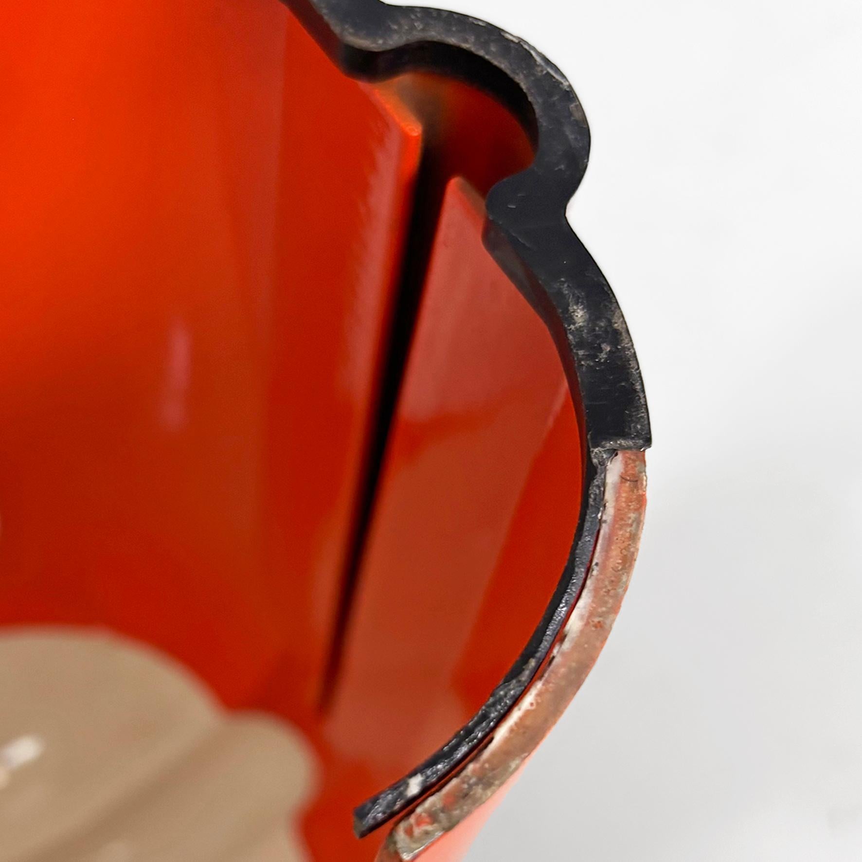 Italienische Space Age Tischleuchte aus orangefarbenem Metall Eco von Annichini für Artemide, 1970er Jahre im Angebot 15