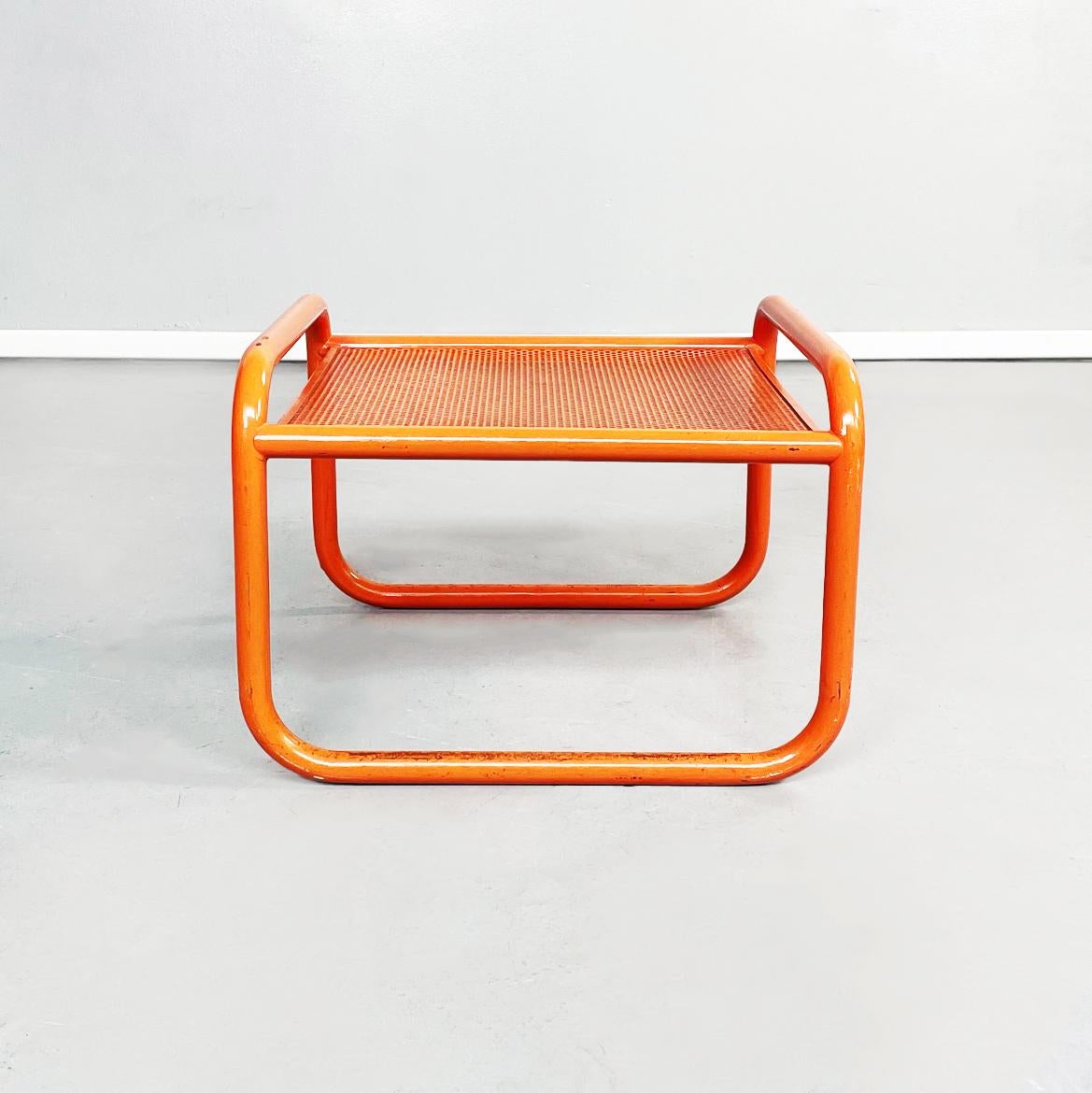 Mid-Century Modern Italian mid-century Orange Footstools Locus Solus Gae Aulenti Poltronova, 1960s For Sale