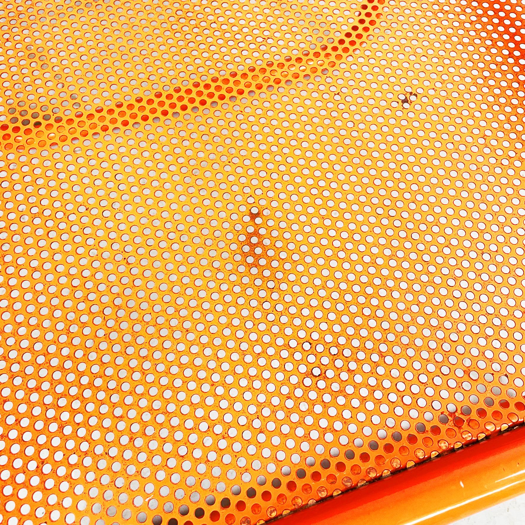 Tabourets italiens orange du milieu du siècle dernier Locus Solus Gae Aulenti Poltronova, années 1960 Bon état - En vente à MIlano, IT