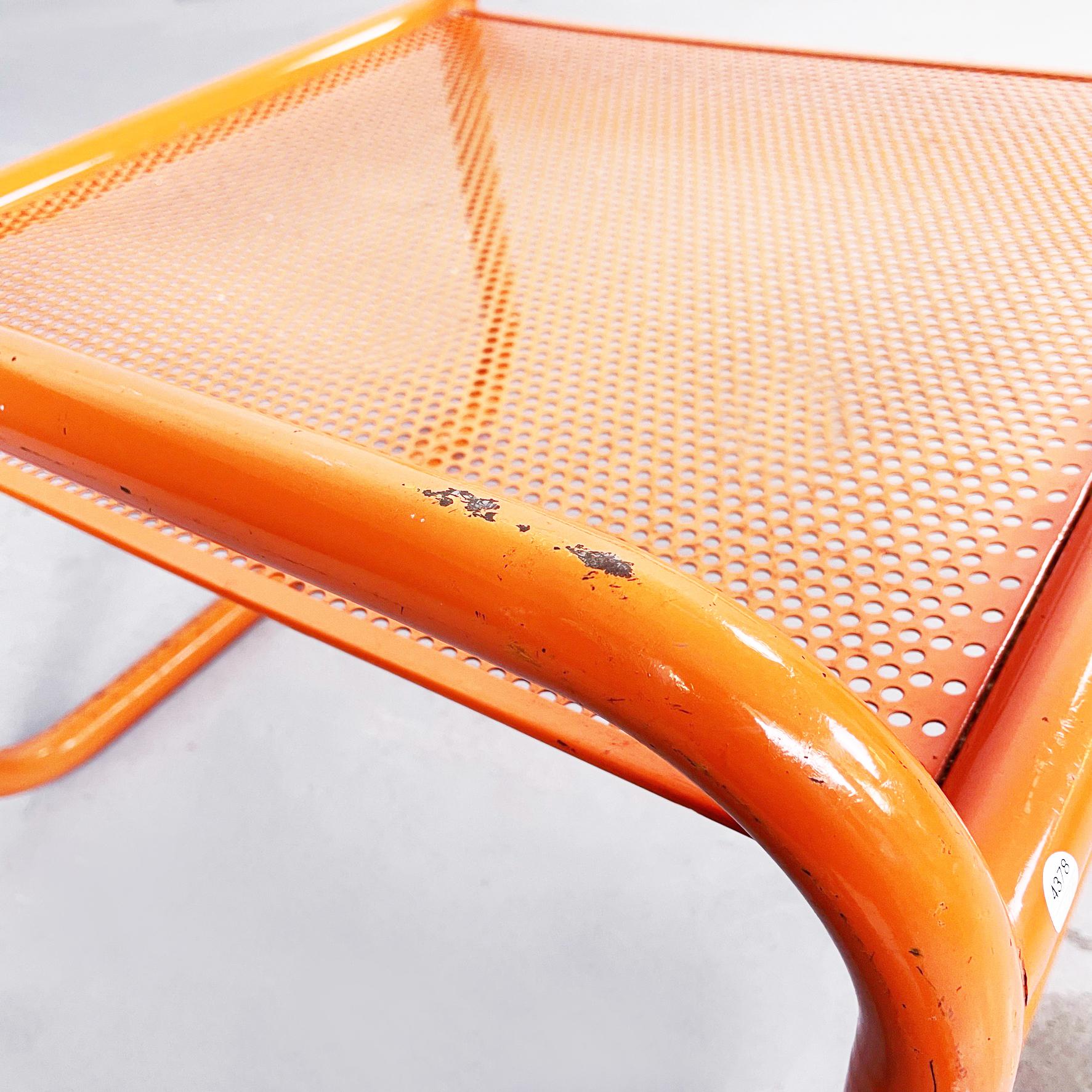 Italian mid-century Orange Footstools Locus Solus Gae Aulenti Poltronova, 1960s For Sale 1