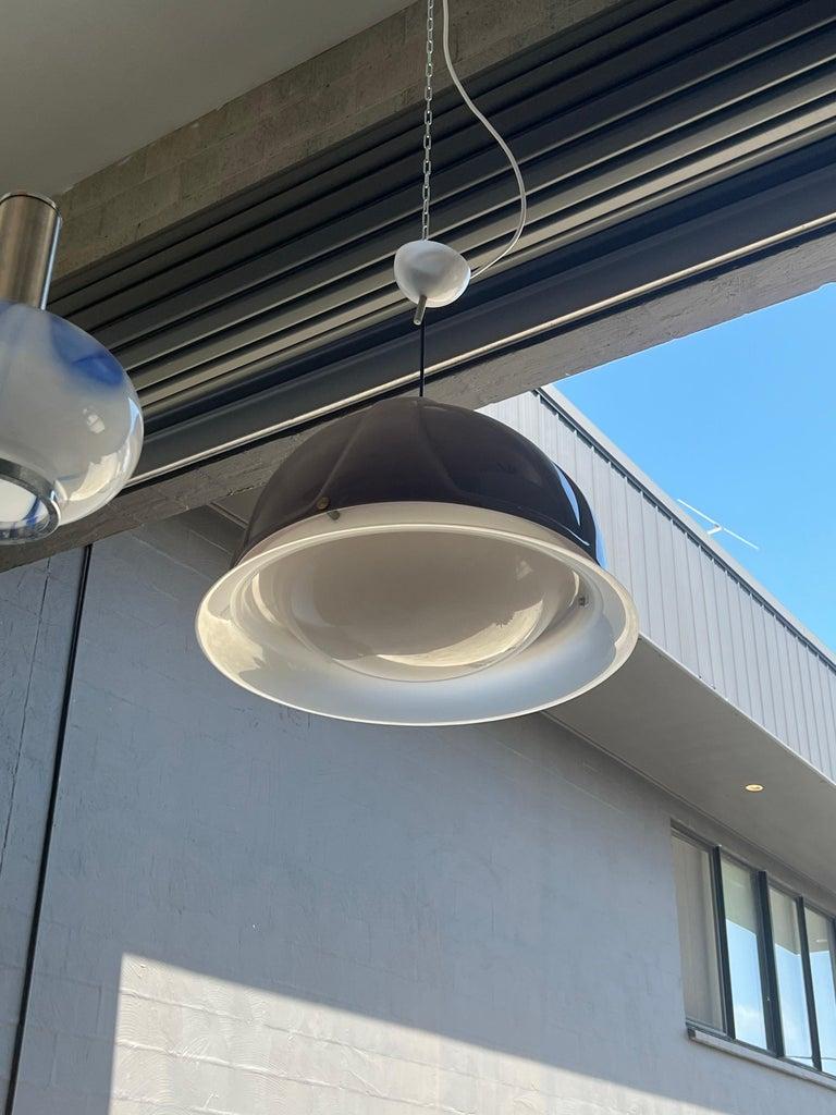 Lampe suspendue italienne de l'ère spatiale en vente 1