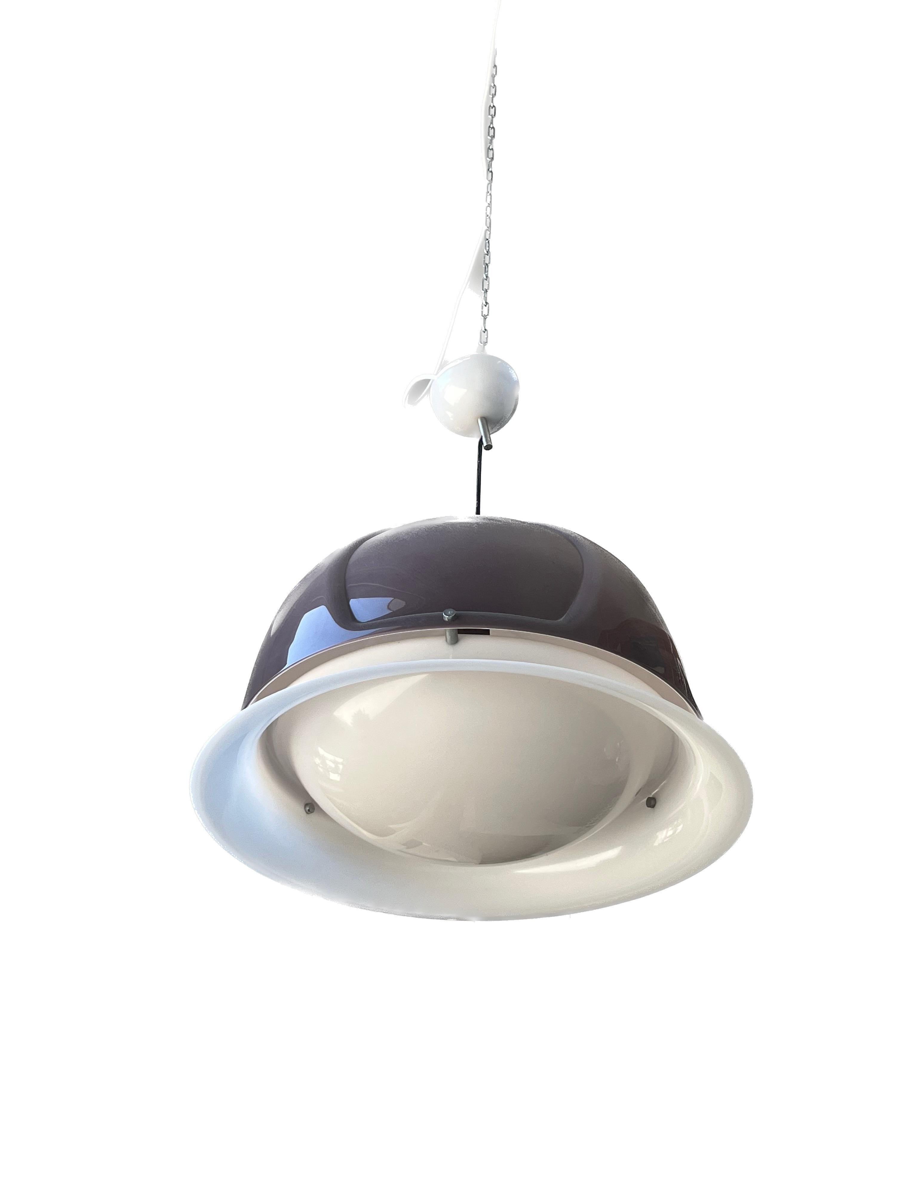 Italian Space Age Pendant Lamp For Sale 5