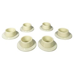 Cuencos y platos de plástico italianos de la era espacial de Angelo Mangiarotti, años 70 Cuencos y platos de plástico italianos de la era espacial de Angelo Mangiarotti, años 70