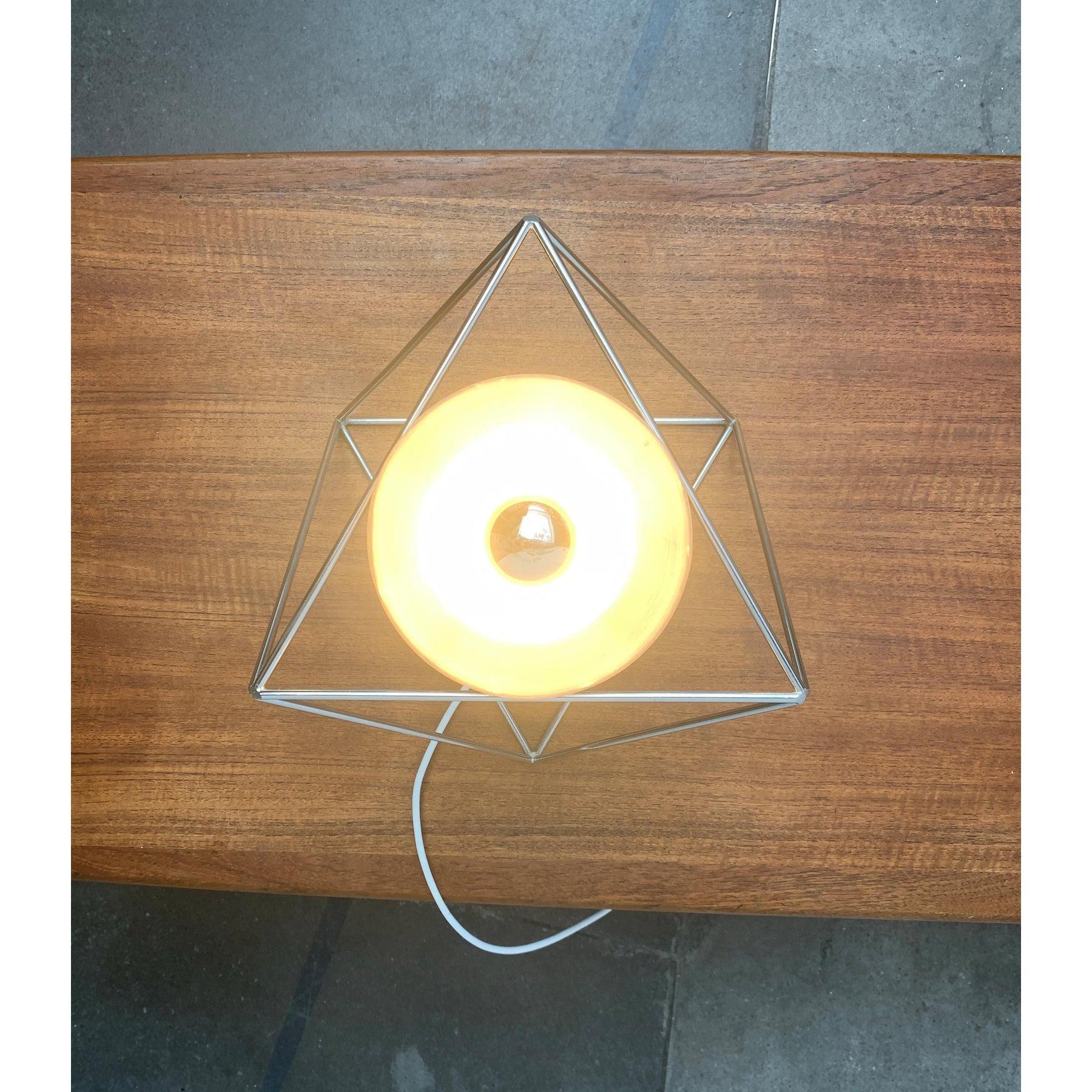 Italian Space Age Poliedra Table Lamp by Felice Ragazzo for Guzzini For Sale 6