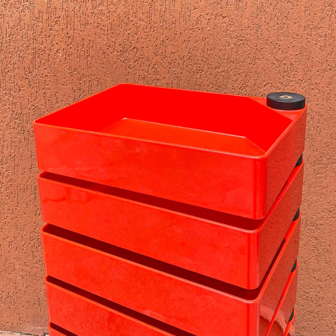 Italian Space Age Red Plastic Drawer Unit by Shiro Kuramata for Cappellini, 1980 5