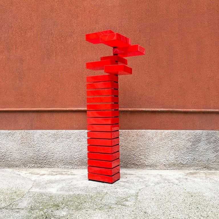 Italian Space Age Red Plastic Drawer Unit by Shiro Kuramata for Cappellini, 1980 In Good Condition In MIlano, IT