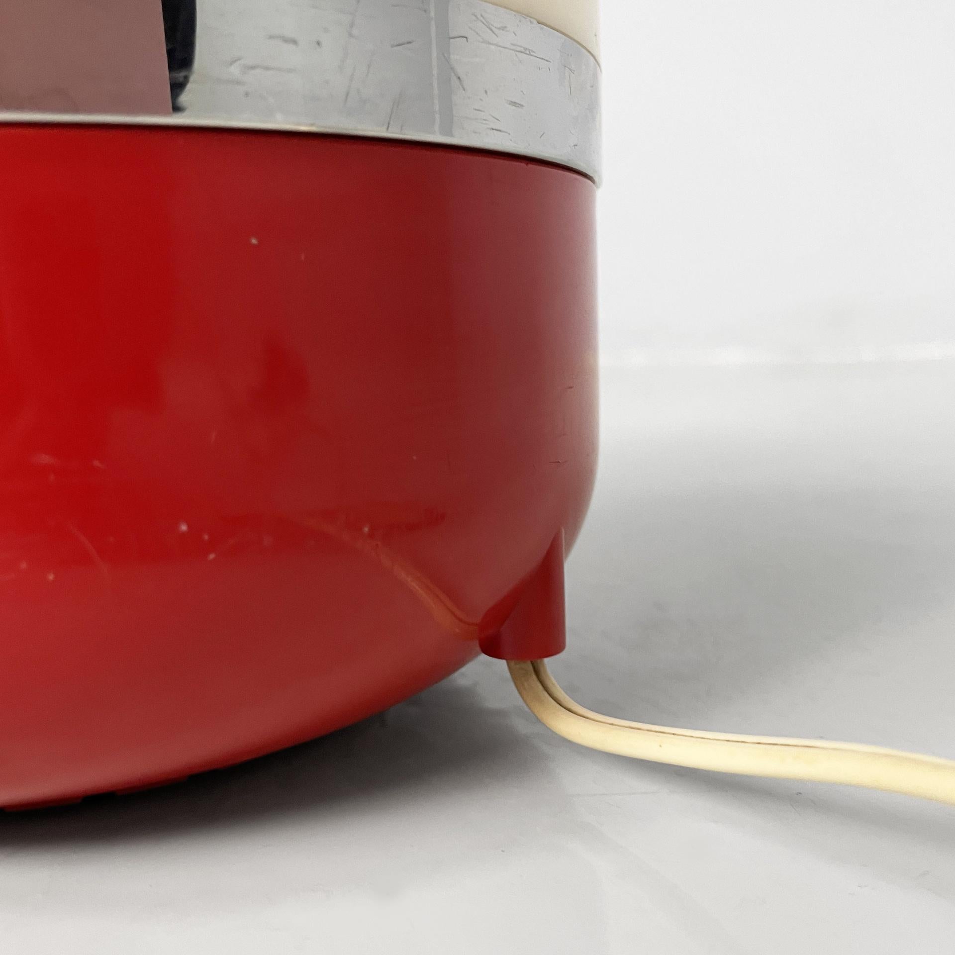 Italienische A Space Age rote Radio-Tischlampe von Adriano Rampoldi für Europhon, 1970er Jahre im Angebot 10