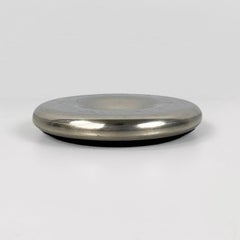 Cendrier italien rond en métal chromé de l'ère spatiale, 1970