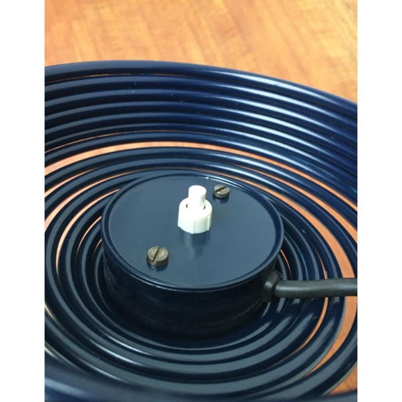 Lampe de bureau italienne en spirale de l'ère spatiale par Angelo Mangiarotti pour bougie en vente 6