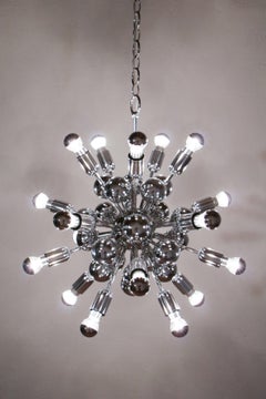 Lustre Sputnik italien à 20 Lights par Reggiani Goffredo Reggiani, 1965s
