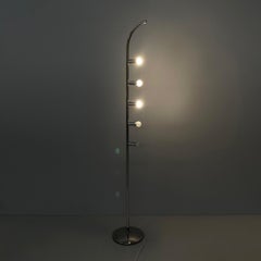 Italian Space Age steel floor lamp by Goffredo Reggiani, 1970s