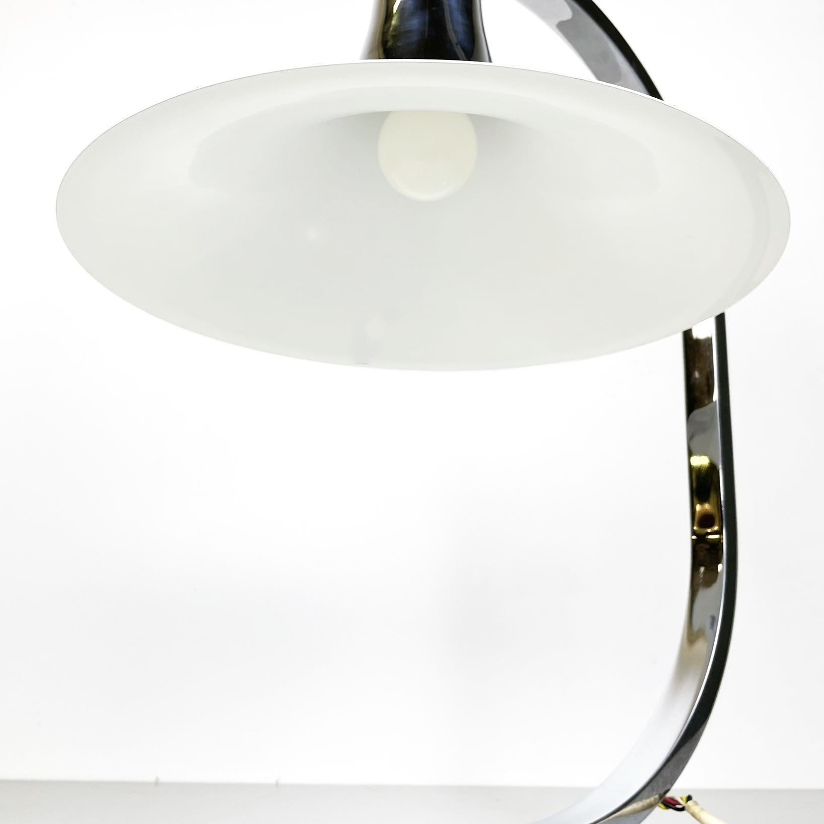 Italian Space Age Steel Table lamp AM/AS by Albini and Helg for Sirrah, 1970s 7