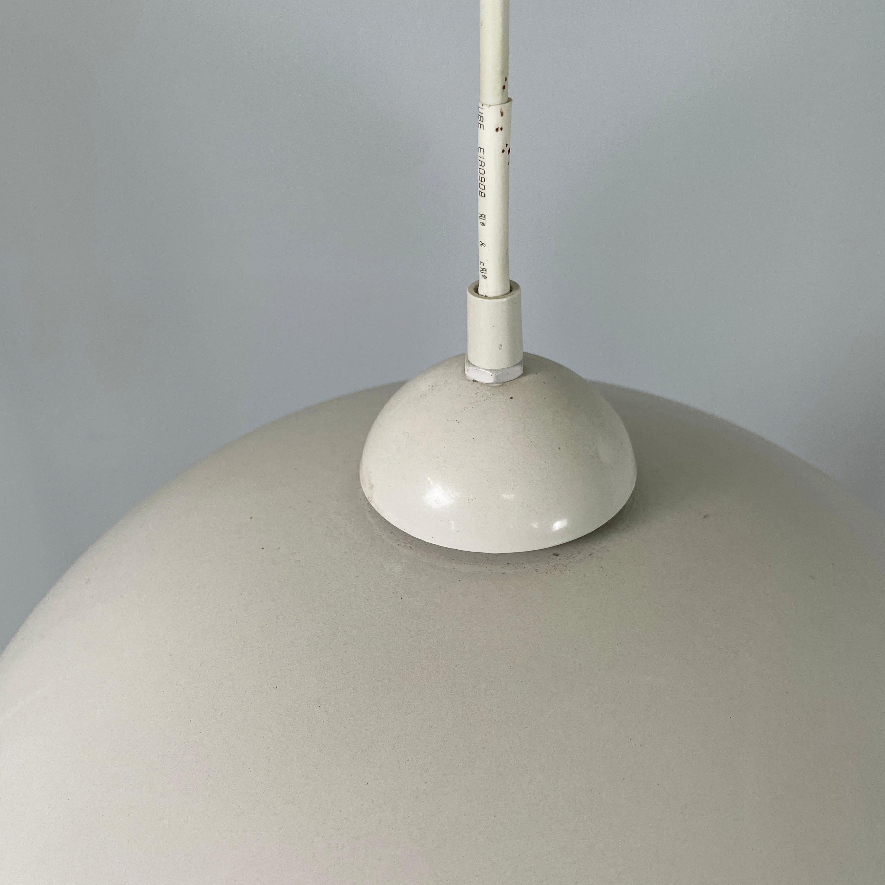 Lustre italien de style ère spatiale en métal blanc, années 2000 en vente 5