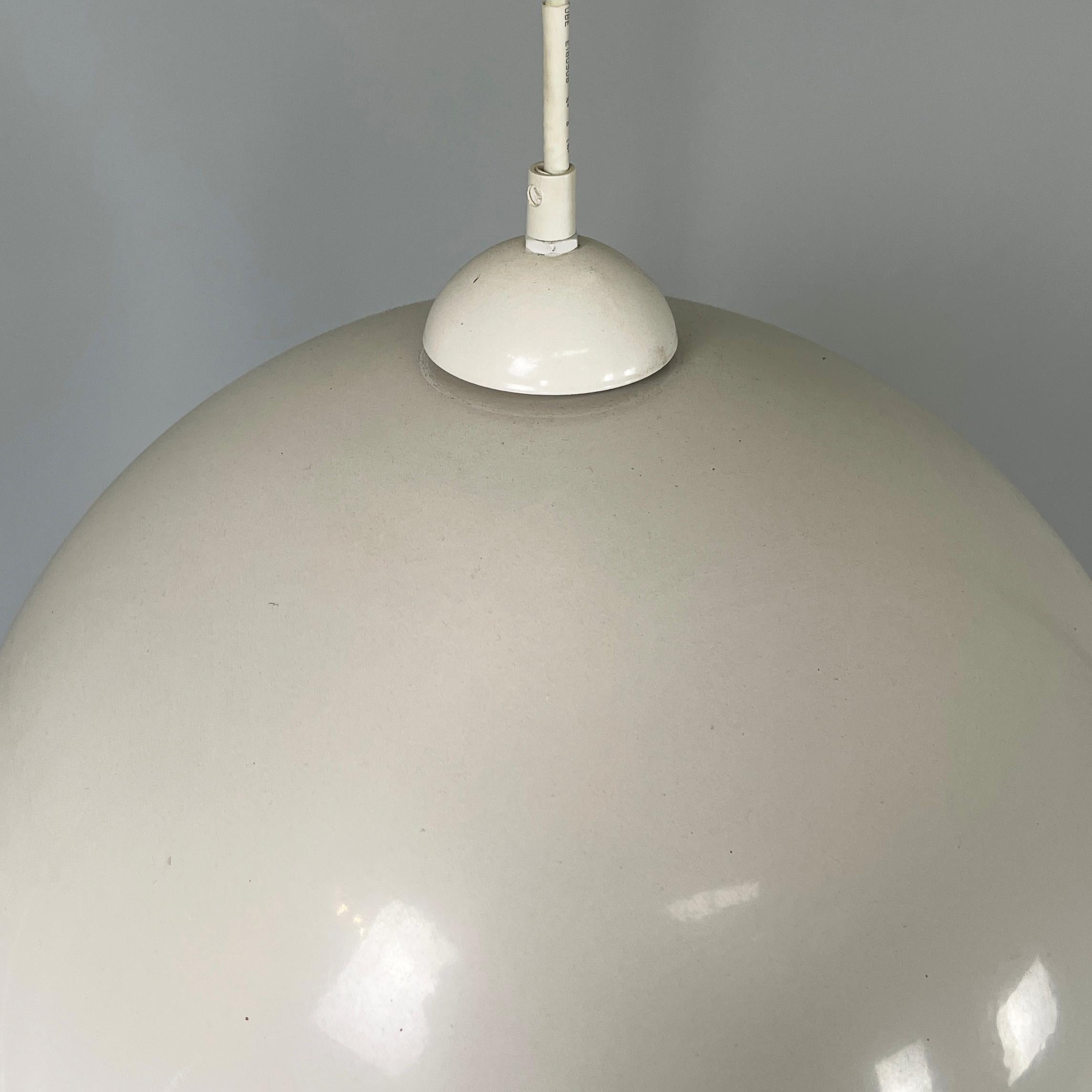 Lustre italien de style ère spatiale en métal blanc, années 2000 en vente 6