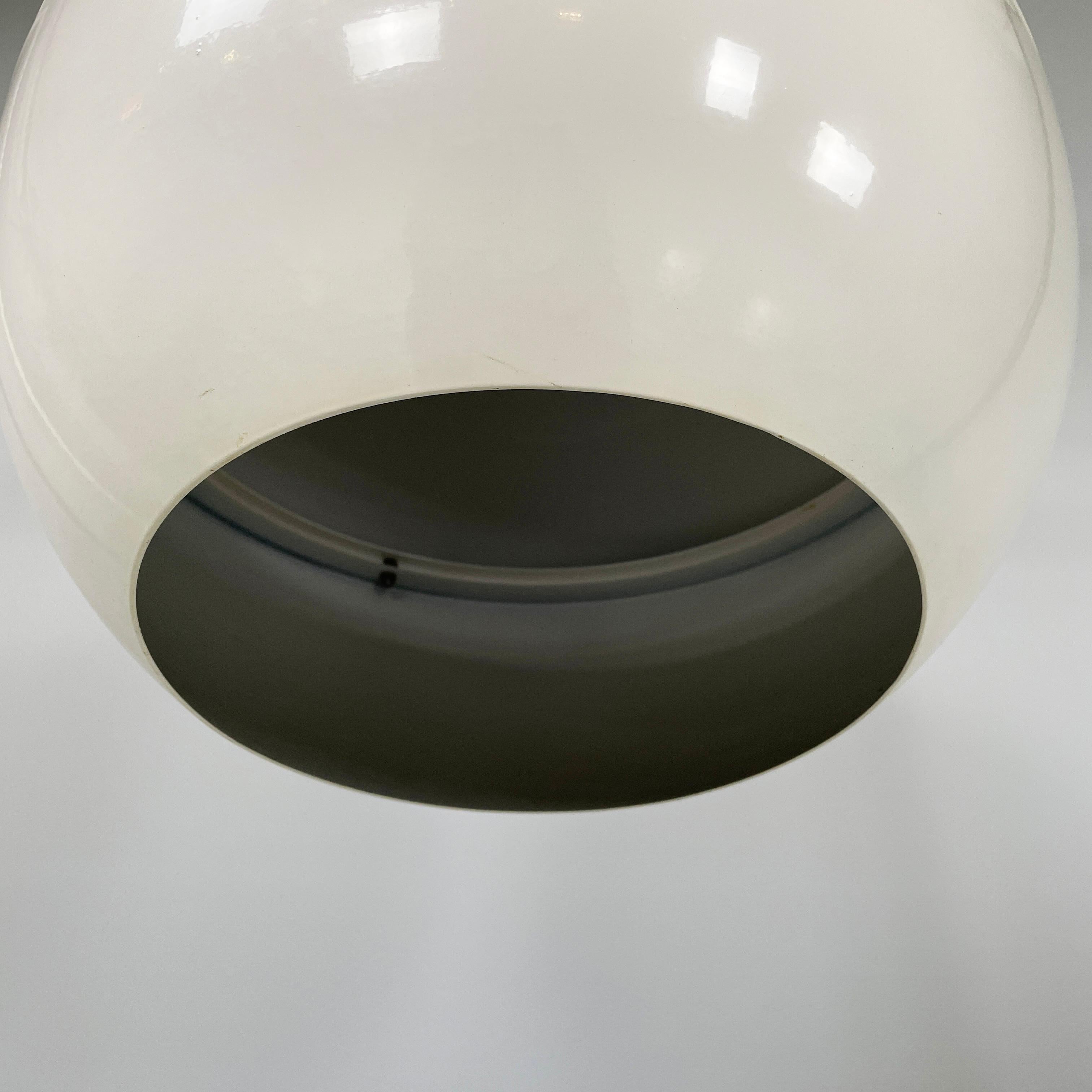 Lustre italien de style ère spatiale en métal blanc, années 2000 en vente 1